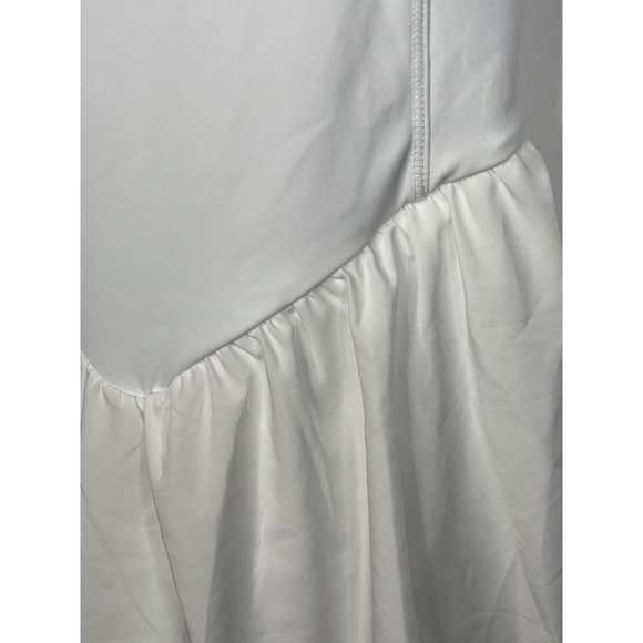 Halara Dress Fit and Flare Mini Short Large Women White Sleeveless Casual Stretc - Picture 6 of 13